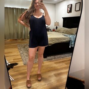 Cupshe Navy Blue Romper